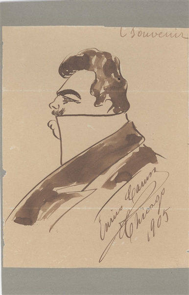 Enrico Caruso Original Drawing