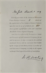 1866 American Express Stock Certificate Signed by Wells and Fargo