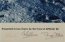 Oversized Apollo 11 Signed 19.5” x 23.5” Photo