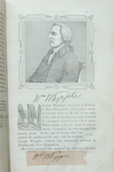 Signatures of 4 Signers of the Declaration in a book about thier lives