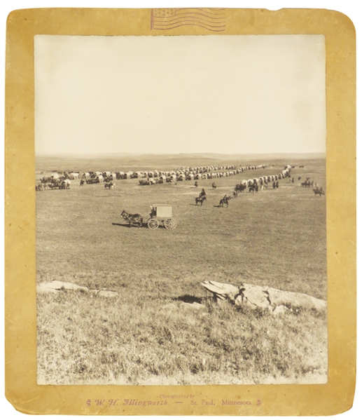 Rare Original Albumen Print of Custers Black Hills Expedition