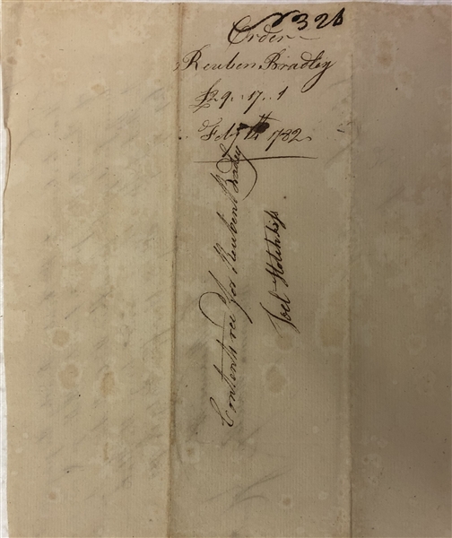 1782  Connecticut Revolutionary War Signed Promissory Note