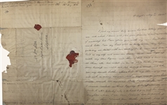 Extremely Rare Manuscript letter- Signed by Saint Mother Elizabeth Seton and family!