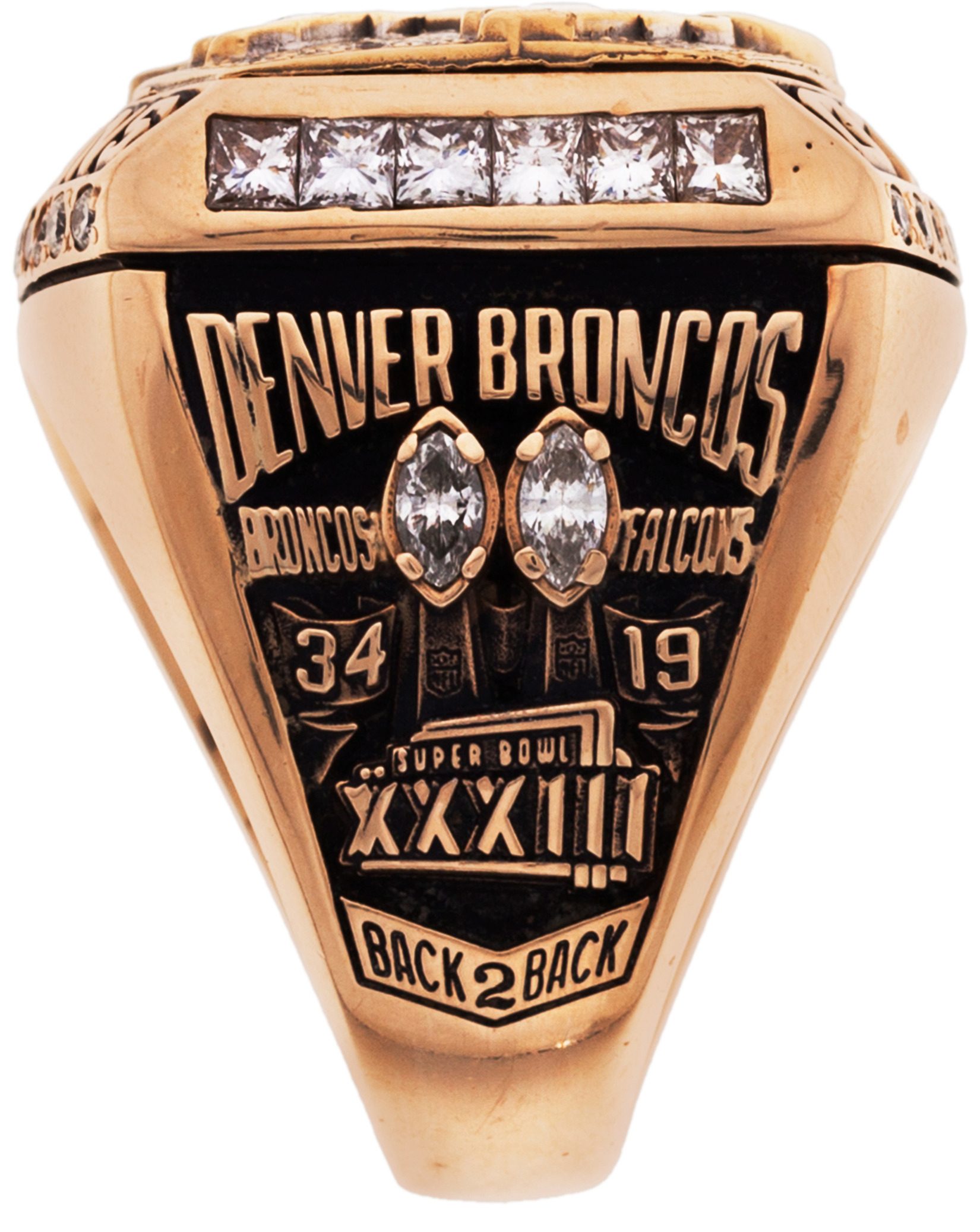 Lot Detail - 1999 Denver Broncos Super Bowl XXXIII Championship Ring