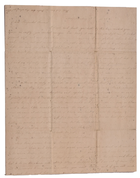 Extremely Rare Mormon Letters 1843-1845