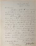 Zachary Taylor letter signed as President Talking About Henry Clay