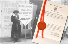 Original 19th Amendment "Proposing an amendment to the Constitution extending the right of suffrage to women."