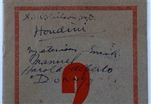 Houdini Signed Program Chicago Magic Program Also Signed by Dr. A. M. Wislon, Dorny, Harold Alberto