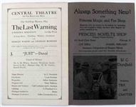 Houdini Signed Program Chicago Magic Program Also Signed by Dr. A. M. Wislon, Dorny, Harold Alberto