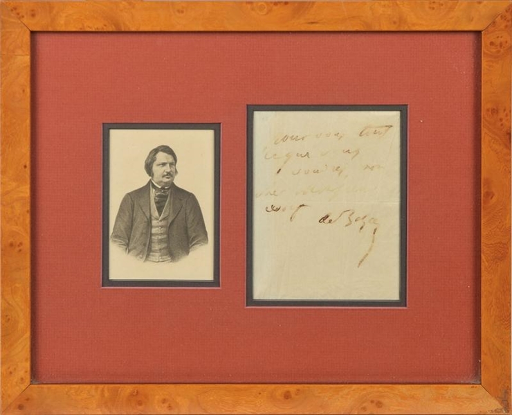 Rare ANS from Honoré de Balzac