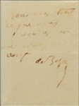 Rare ANS from Honoré de Balzac