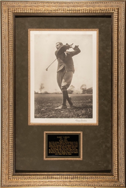 Harry Vardon signed  Oversize Photo