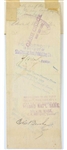 Ralph Waldo Emerson Bank Check to Publisher with signature