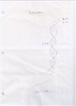 Large James D. Watson DNA Sketch