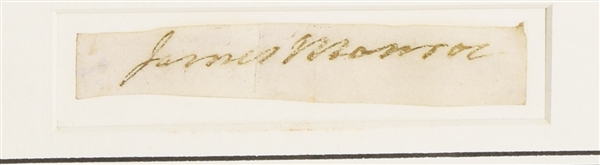 James Monroe Signature