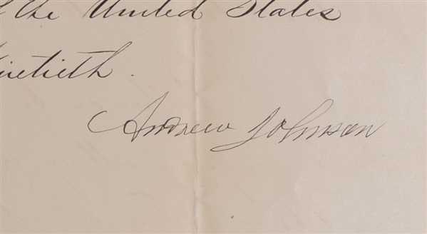 Andrew Johnson Pardon For A Murderer Of A Civil War Captain Who Was Caught With Another Man's Girlfriend