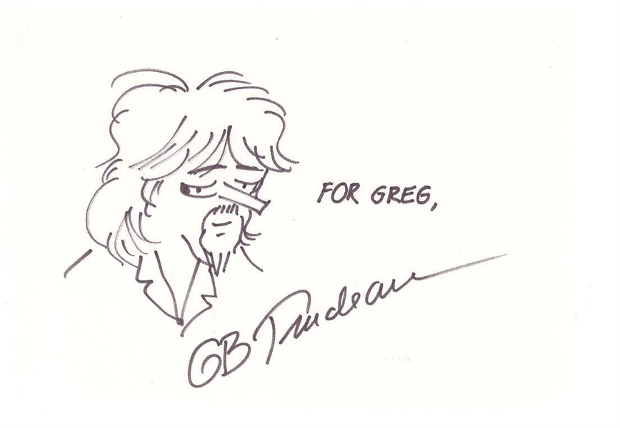 Original G B Trudeau" Zonker Harris" Sketch