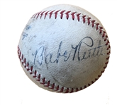 Babe Ruth Single Signed Base Ball 