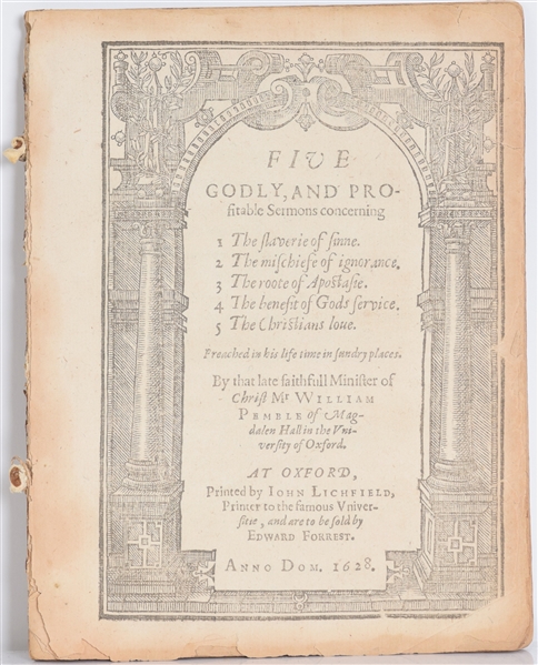 Five godly, and profitable sermons 1628