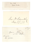 Religious leaders: Theodore Parker, Ira D. Sankey, Edwin Hubbell Chapin,John Henley