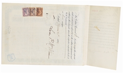 Henry Flagler Signed Stock