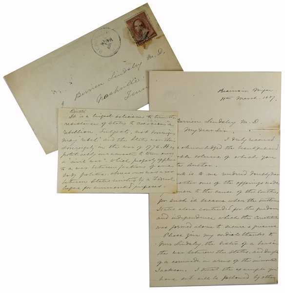 Incredible Jefferson Davis Letters "sovereign may “rebel” and the states won their sovereignty in the war of 1776. It is politically inaccurate to the term ours a “Civil War” 