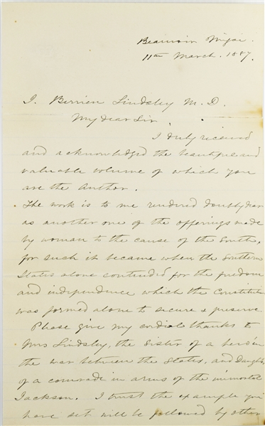 Incredible Jefferson Davis Letters sovereign may “rebel” and the states won their sovereignty in the war of 1776. It is politically inaccurate to the term ours a “Civil War” 