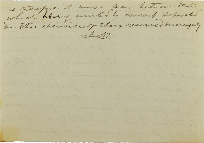 Davis Letters Lot Detail - Incredible Jefferson Davis Letters
