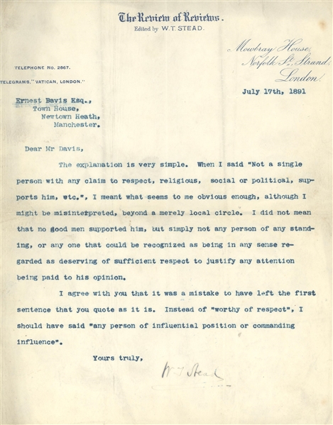 Titanic: William T. Stead