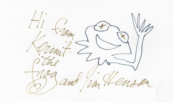 Original Henson Sketch of "Kermit The Frog 