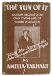 Amelia Earhart Signature in Book The Fun of It