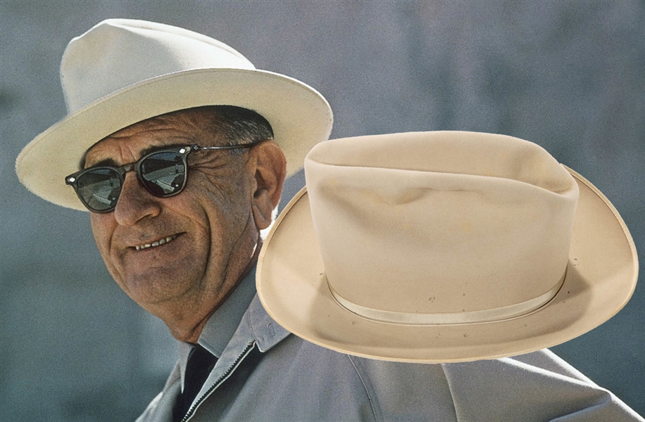  LYNDON B. JOHNSON Personally Owned & Worn STETSON HAT