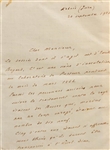 Rare Louis Pasteur ALS , Thanking Artist for Illustration of Russians Cured From Rabies 1886