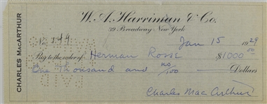 Charles MacArthur & Herman Ross
