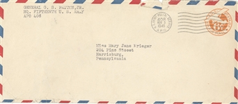Extremely Rare! George S. Patton  WW2 War Date Handwritten letter