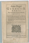 Pre Revolutionary Boston Law/King George ll