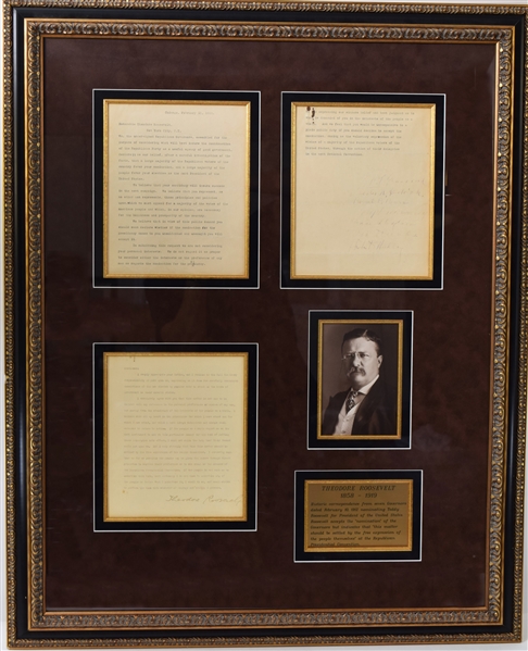 Theodore Roosevelt Important Letter