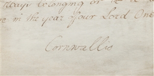 Charles Cornwallis,  Appointment Signed