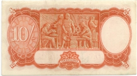 Charles Lindbergh Signed 10 Shilling Australian Note