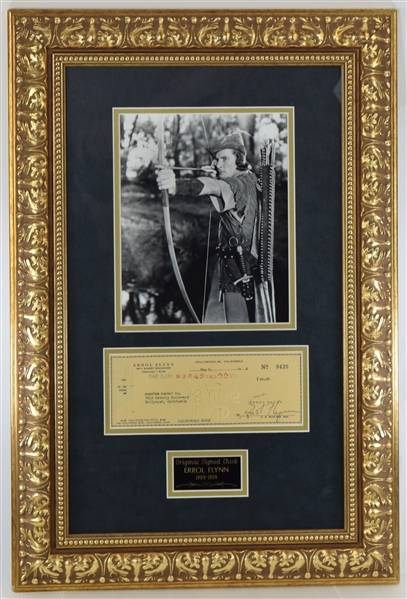 Errol Flynn Signed Check
