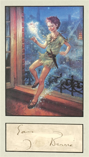 Peter Pan signature of Author J.M. Barrie