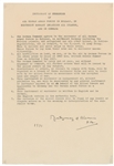 Montgomery, Bernard Law Viscount Instrument of Surrender of All German Armed Forces in Holland, in Northwest Germany including all Islands, and in Denmark,