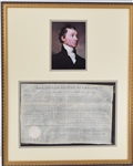 James Monroe Signed Land Grant