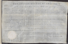 James Monroe Signed Land Grant
