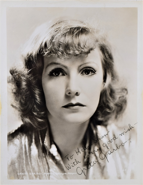 Amazing Rare Great Garbo Signed Photo 