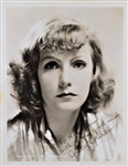 Amazing Rare Great Garbo Signed Photo 