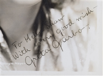 Amazing Rare Great Garbo Signed Photo 