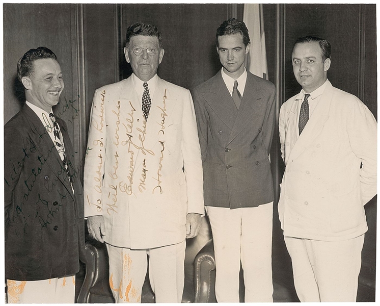 Howard Hughes Signed from Around the World Flight