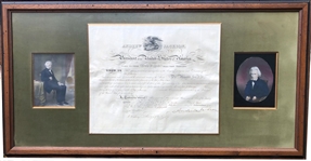 Andrew Jackson & Robert B. Taney Uncommon Signed Appointment