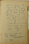 Khalil Gibran Signed Unpublished Quotation! in Autograph Album with Many Other Famous Luminaries